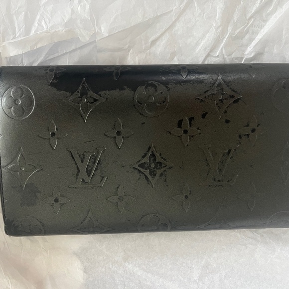 LOUIS VUITTON Porte-Tresor International Black Monogram Matte Wallet Crossbody - Picture 8 of 16